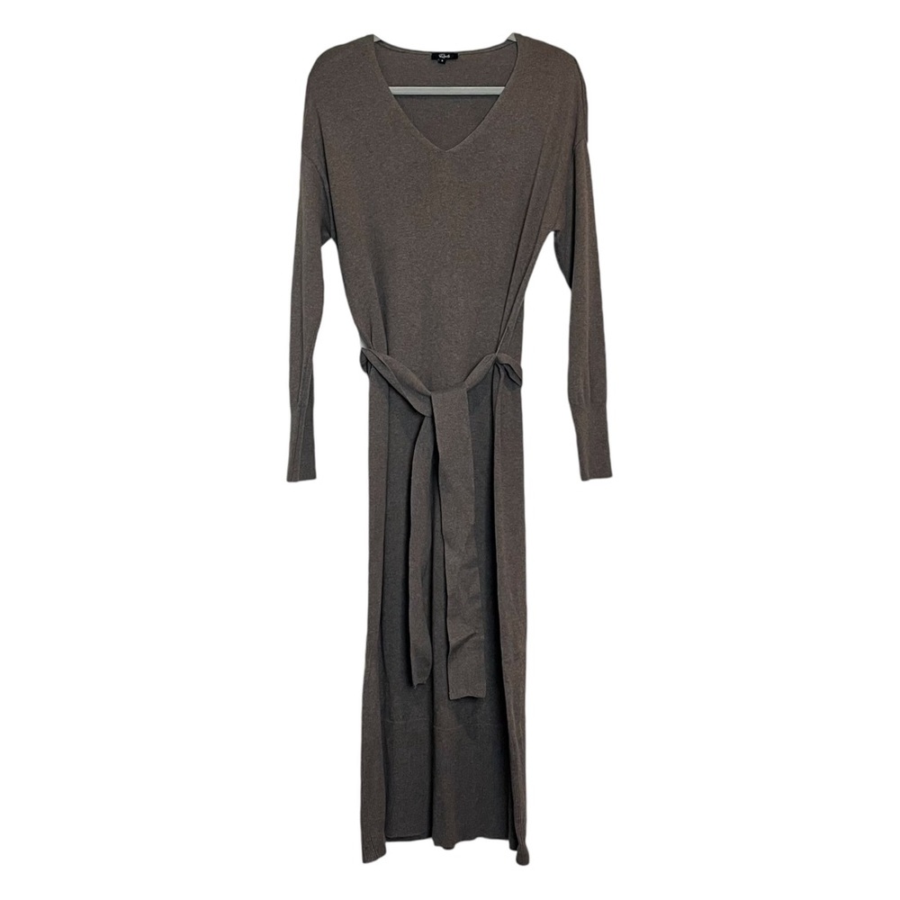 Rails Margot Latte Color Cotton Cashmere Blend V-Neck Sweater Dress Size Small